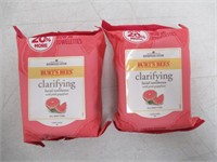 (2) 36-Pk Burt's Bees Facial Cleansing Towelettes,