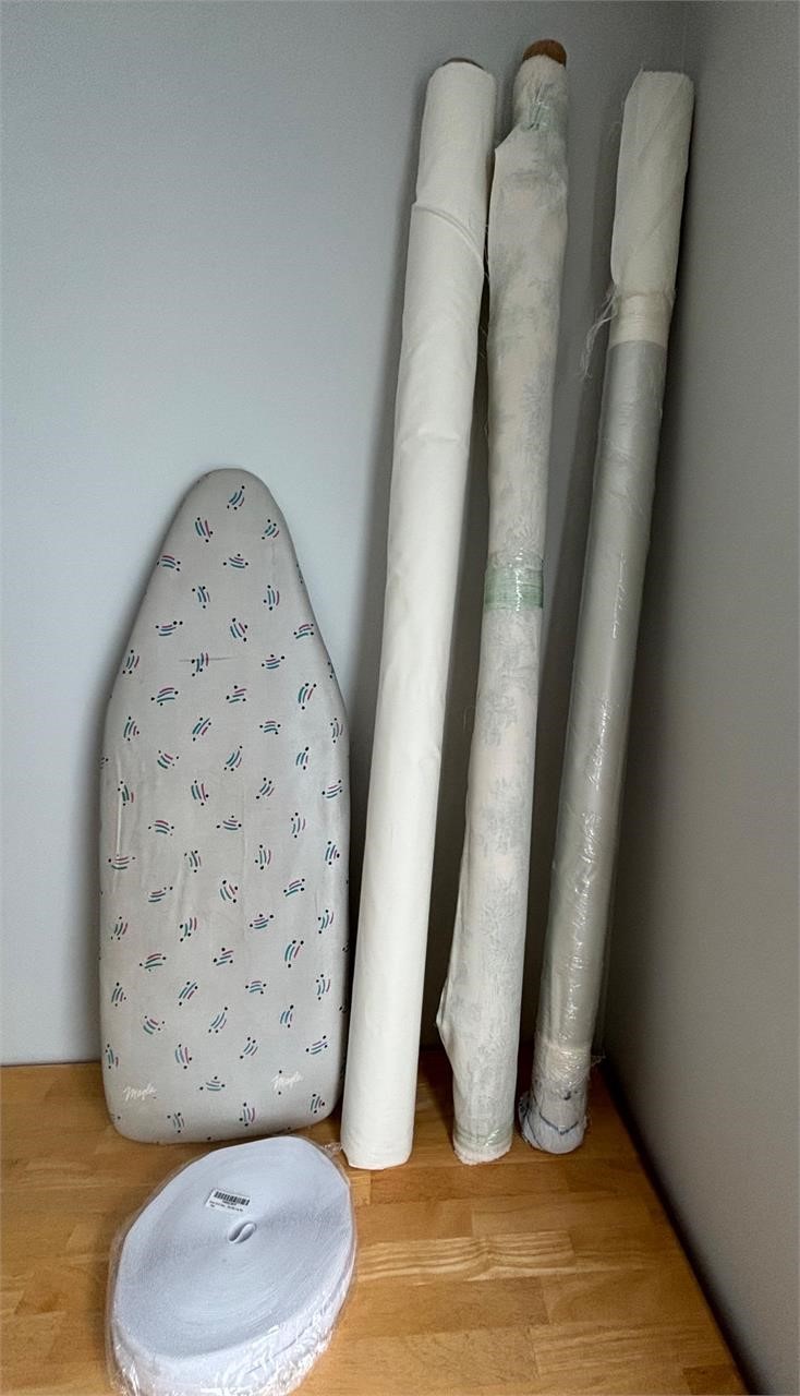 Misc fabric, Ironing board, Velcro