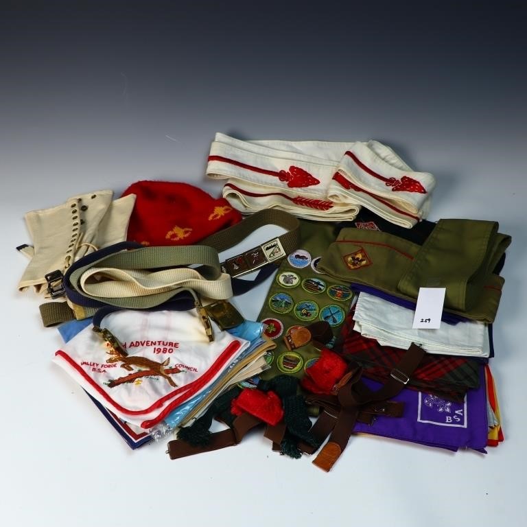 Lot of vintage Boy Scout items