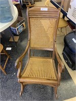 Cane bottom and back bentwood rocker