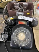 Vintage Rotary Phone with Binoculars