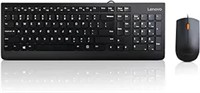 Lenovo 300 Usb Combo, Full-size Wired Keyboard &