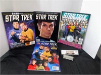 4 Star Trek magazines  1 Hopper Train car
