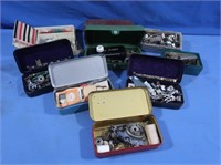 9 Boxes of Sewing Machine Acces & Attachments