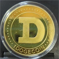 Dogecoin cryptocurrency coin
