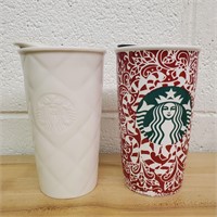 Lot Of 2 Starbucks Coffee Mugs