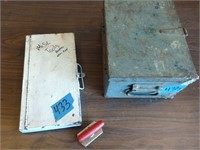 2 Vintage Metal Toolbox's, Punches, Misc Tools