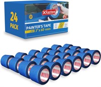 XFasten Blue Painters Tape Bulk 3x60yd (24)