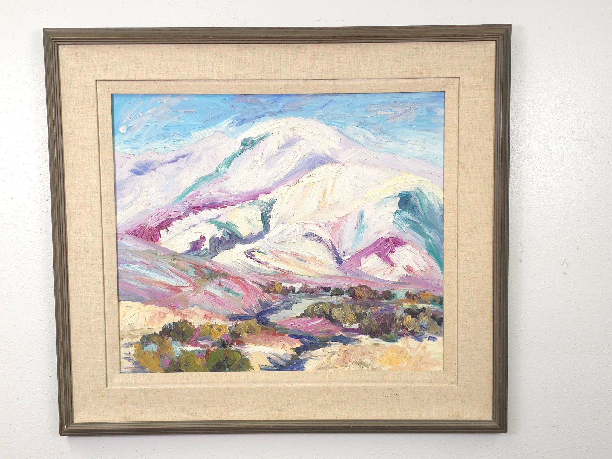 Judith Miller Framed Oil Painting 38" x 34"