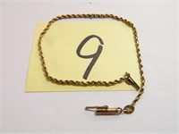 10kt Yellow Gold, 1.7gr. 7" Bracelet