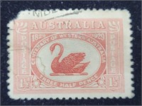Australia 1929 1 1/2d Red Swan Centenary