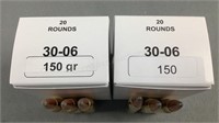 (40) Rnds Reloaded 30-06 Ammo