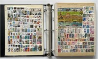 WORLD: Binder of 32 Stock Cards 1000's Stamps