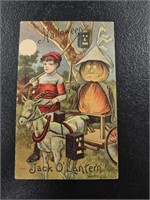 Antique No. 6501 Halloween Postcard-