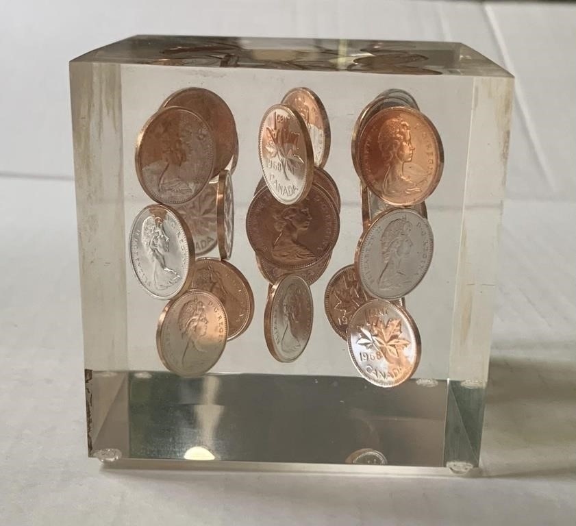 1968 Canada Penny Display
