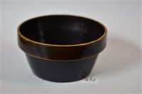 6 3/4" Brown Stoneware Mixing Bowl