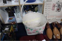 HAND PAINTED BASKET