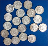 Coin 20 JFK Half Dollars 1965-1969