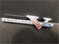 Commando V8 Engine Sign