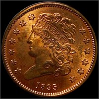 1835 Classic Head Half Cent UNCIRCULATED