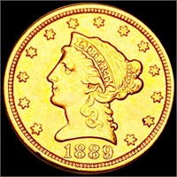 1889 $2.50 Gold Quarter Eagle UNCIRCULATED