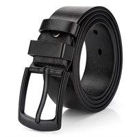 R2324  Maikun Men Leather Belt Vintage Black -