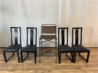 4pc High Back Side Chairs, Four Hands Bar Chair