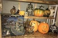 Lot of assorted autumn/Halloween decorations