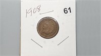 1908 Indian Head Cent rd1061
