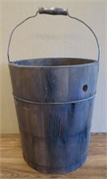 Antique Primitive Wood Bucket