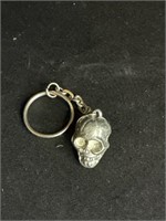 Heavy Vintage Cast Skull Key Chain