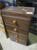 SMALL 4-DR CHEST 25"T X 14" X 7