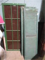 3 SHUTTERS AND WINDOW