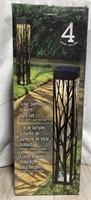 4 Pack Solar Pathway Light Set (pre Owned)