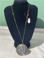 Gold Filled Alabama Coin Pendant