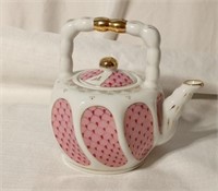 Vintage small pink tea pot