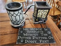 Wax Melters & Dog Sign