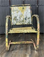 Antique Metal Outdoor Patio Chair