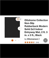 Ottohome Collection Non-Slip Rubberback Modern