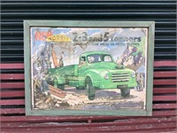 1950's Morris Truck Dealership Framed Poster
