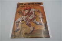NOV 7 1964 PITT VS NOTRE DAME OFFICIAL PROGRAM