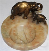 Marble Elephant Ashtray