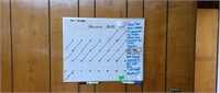 Dry Erase Calendar