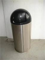 United Stainless Steel Trash Can 32 in Tall