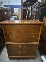 Antique Mid Century Ward Furniture Dresser/ Wood