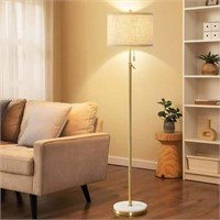 NATYSWAN Marble Floor Lamp  Adjustable Height  Pul