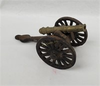 Vintage Cast Metal Small Field Cannon