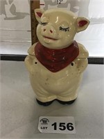 USA SLEEPING PIG COOKIE JAR 11 1/2 inches tall