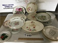 PORCELAIN HANDPAINTED DISHES