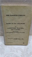 Erie Railroad Co. Rates of pay and Rules 1957